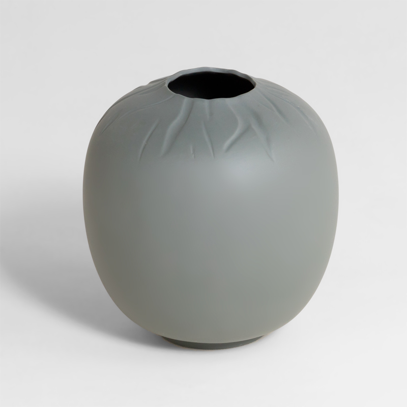 Vase en porcelaine, Gris