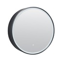 Armoire de toilette Ø60 cm, noir mat, Géode