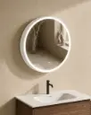 Armoire de toilette Ø60 cm, blanc, Géode