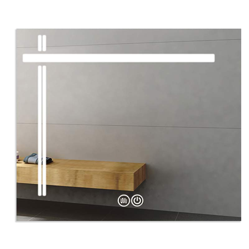 Miroir 100x80 cm lumineux LED, T-Light 
