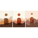 Carrelage mur décor Demi-Lune, 60x120 cm