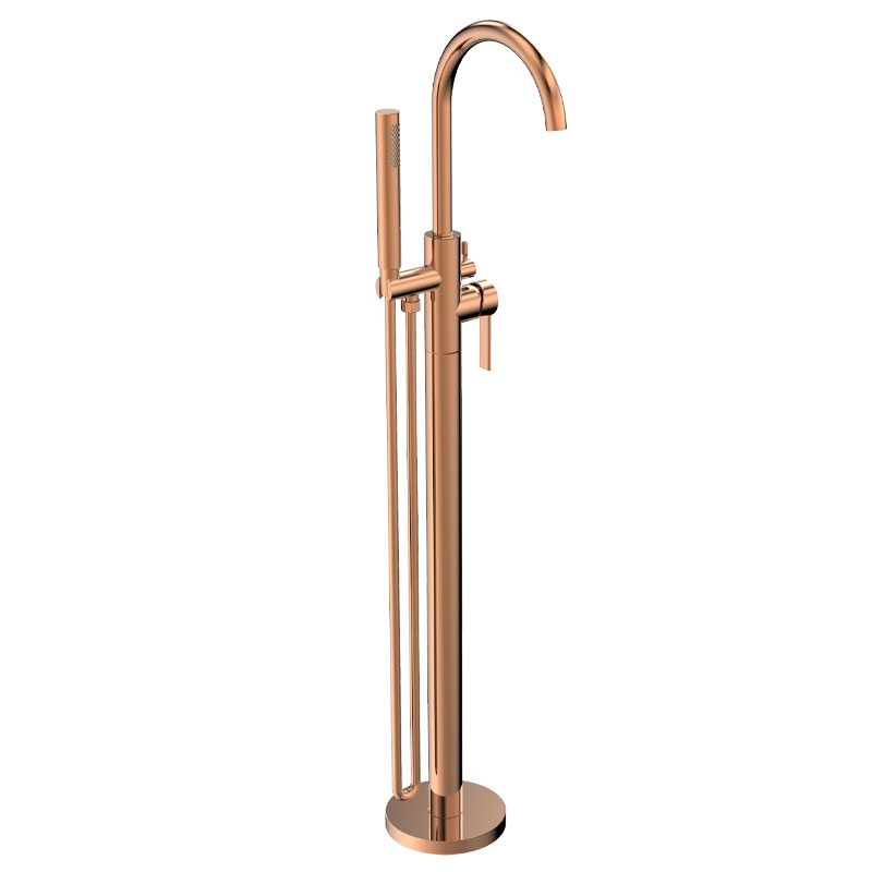 Colonne de bain au sol, doré rose, Louvre