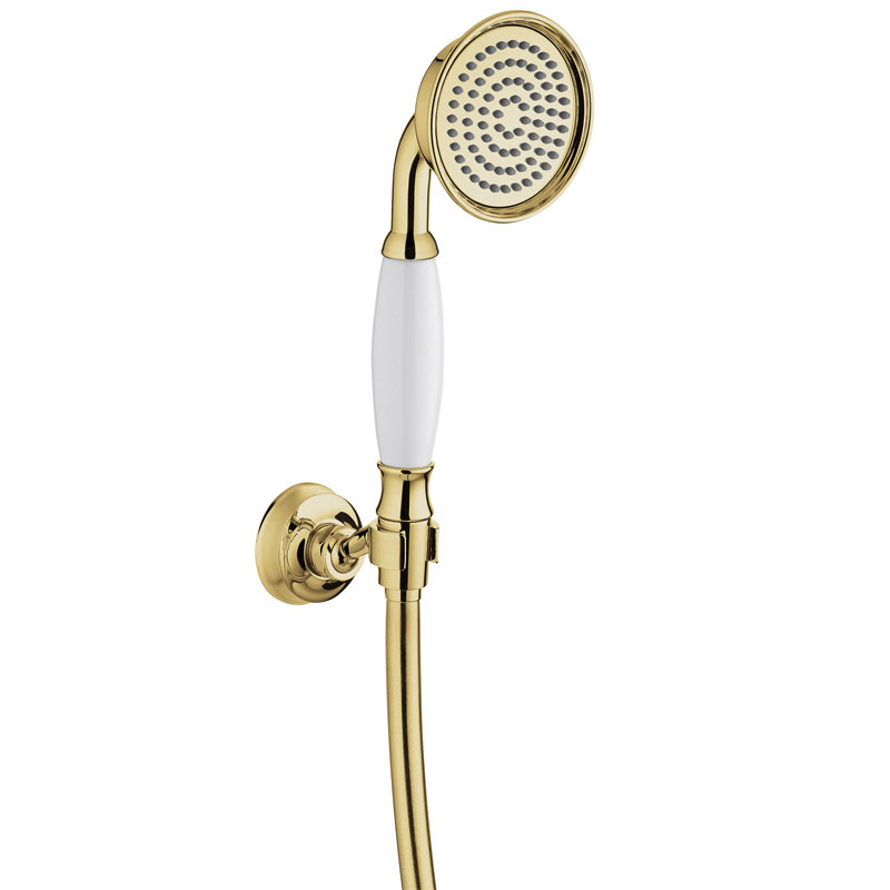 Douchette à main avec crochet et flexible, doré, Liberty