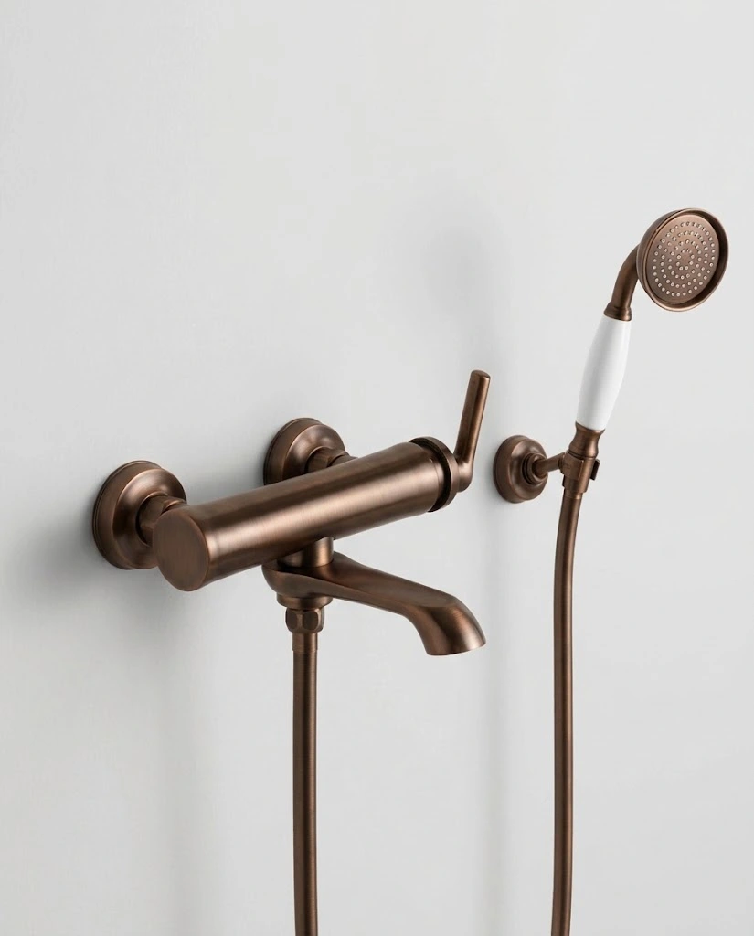 Robinet Mitigeur Bain/douche, traité cuivre, Liberty