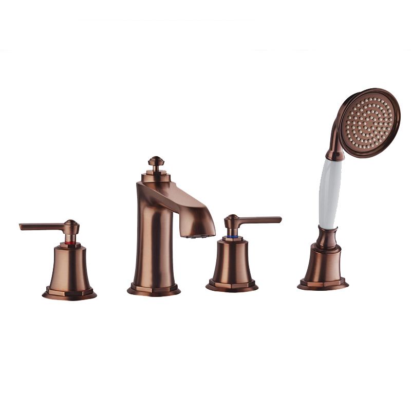 Robinet de baignoire mélangeur, 4 trous, sur plage, Liberty