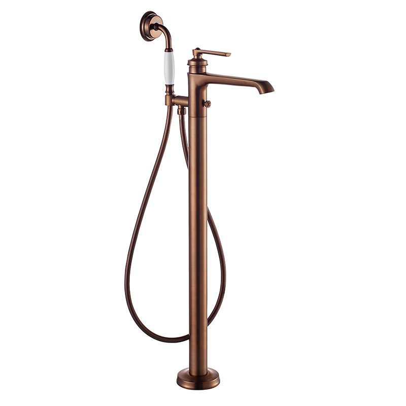 Robinet mitigeur de bain au sol, cuivre Liberty