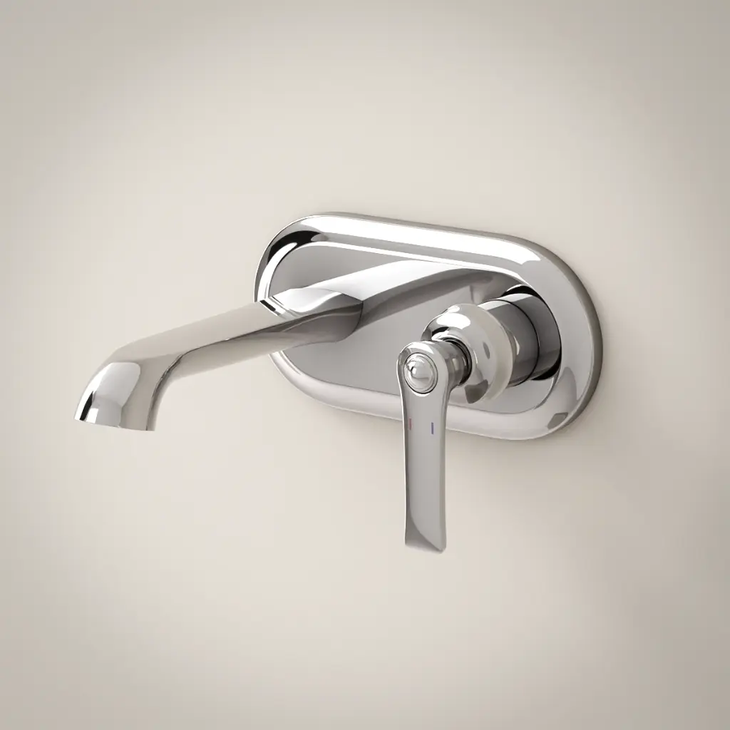 Mitigeur lavabo mural chromé Liberty