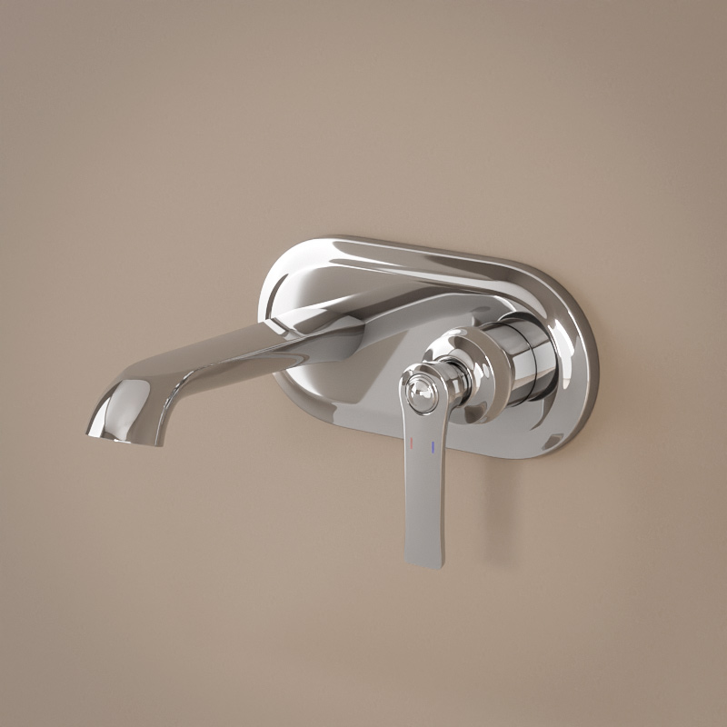 Mitigeur lavabo mural chromé Liberty