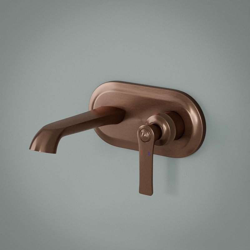 Robinet Mitigeur Lavabo à Encastrer, et sa bonde, traité cuivre, Liberty