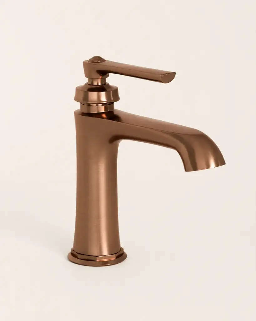 Robinet Mitigeur Lavabo avec Bonde incluse, traité cuivre, Liberty