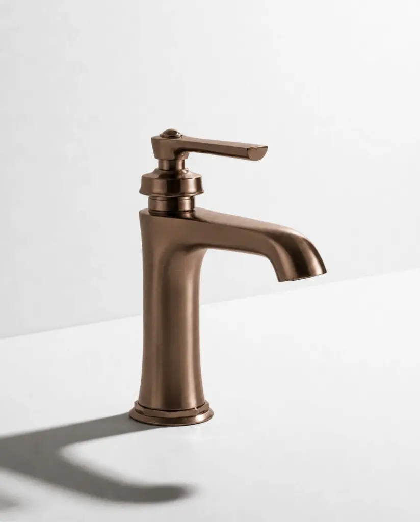 Robinet Mitigeur Lavabo avec Bonde incluse, traité cuivre, Liberty
