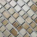 Mosaïque en verre beige, 31x31 cm, Brick Beige