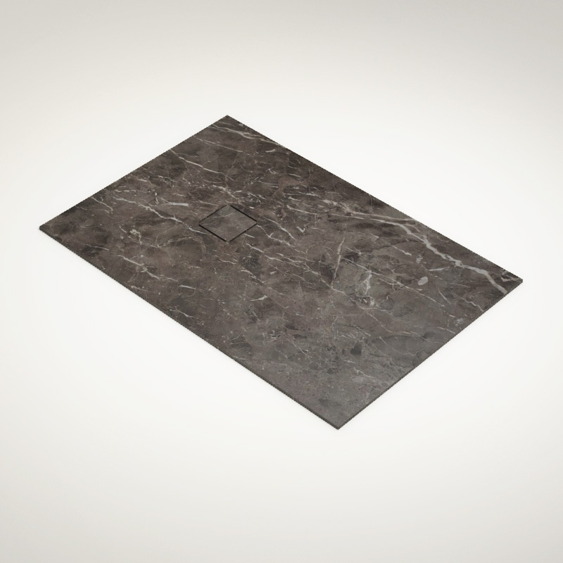 Receveur 80x120, Marbre, Turk Grey, Lake