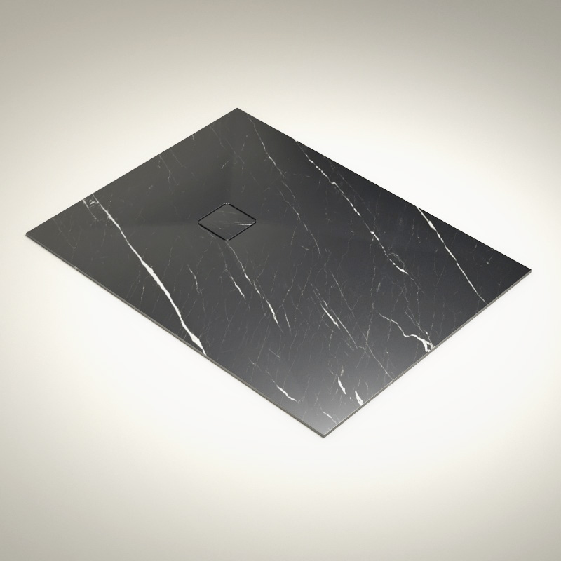 Receveur 90x120 et 140, Marbre, Black Marquina, Lake