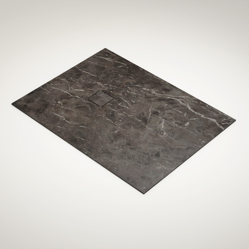 Receveur 90x120 et 140, Marbre, Turk Grey, Lake