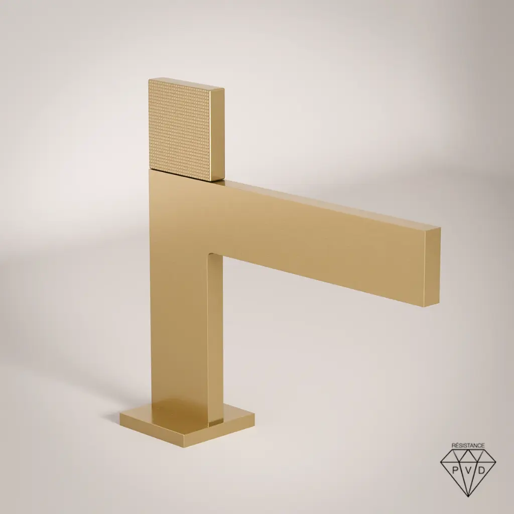 Robinet mitigeur lavabo, doré mat, Slim, Concorde