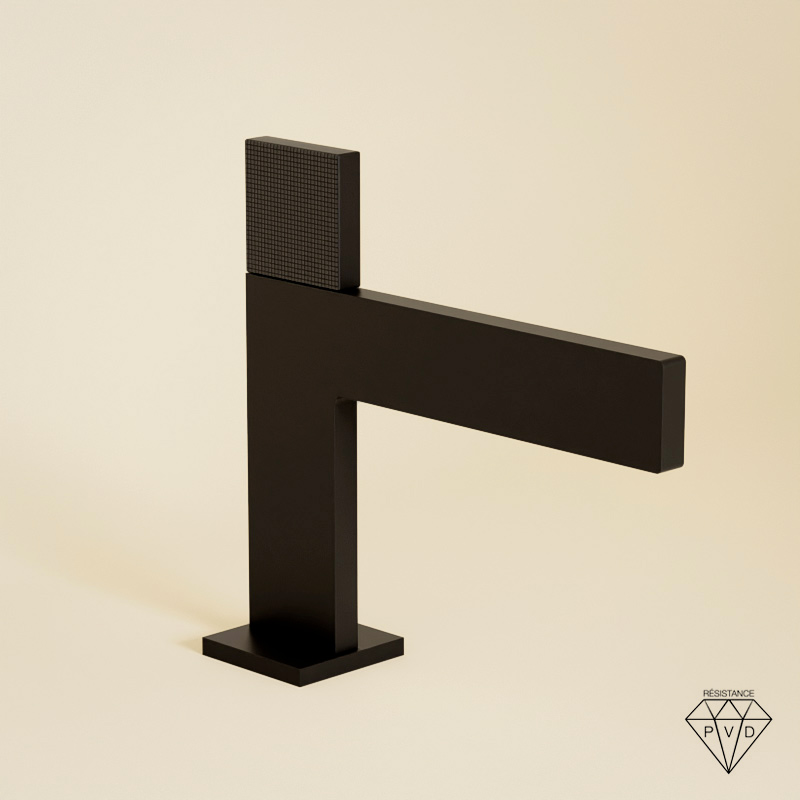 Robinet mitigeur lavabo, noir mat, Slim, Concorde