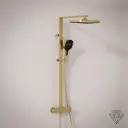 Colonne de douche avec mitigeur mécanique, doré mat, Slim, Concorde