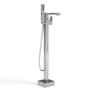 Robinet mitigeur de baignoire au sol chromé, Qubik