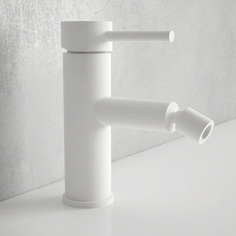 Robinet mitigeur bidet blanc mat, Jack