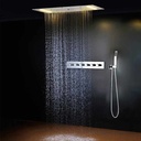 Composition de douche thermostatique, ciel de pluie 70x38 cm, Colours