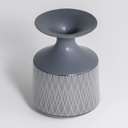 Vase en céramique décorée, Bleu