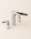 Robinet mélangeur lavabo 3 trous, Chromé, Henry
