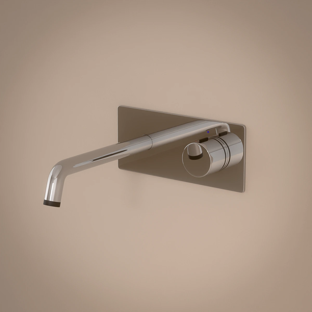 Robinet mitigeur lavabo progressif mural finition chromée, Olip