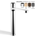 Mitigeur Lavabo Haut, chromé, manette personnalisable, Flow Round