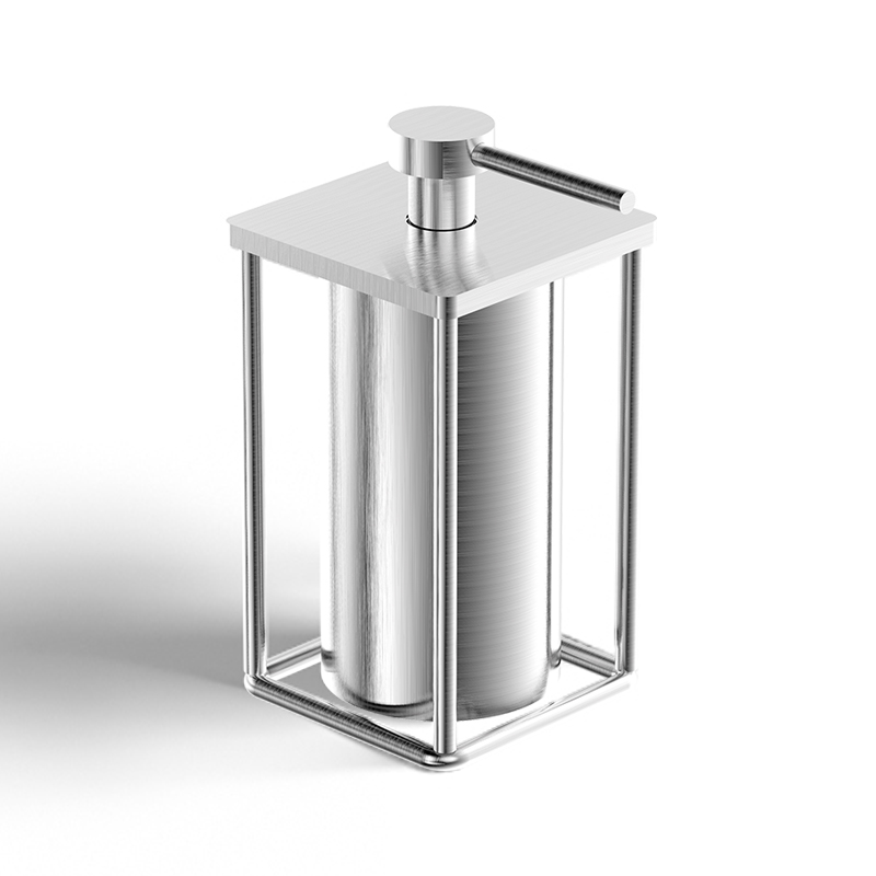 Distributeur de savon, chromé brossé 15,9cm, Infinity Elegance