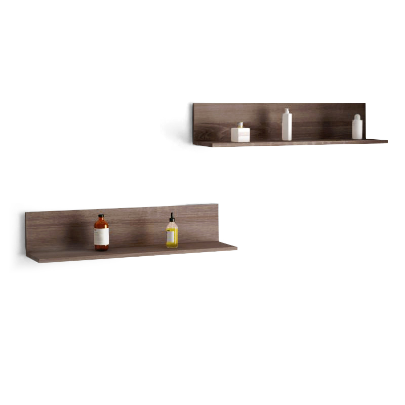 Ensemble de deux étagères murales, 78 cm, bois Britannia, Step
