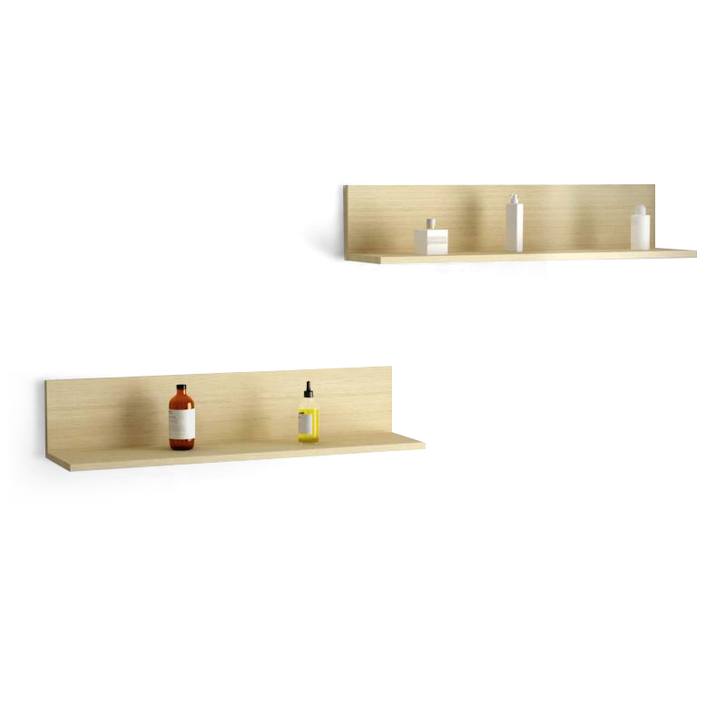 Ensemble de deux étagères murales, 78 cm, Chêne clair, Step