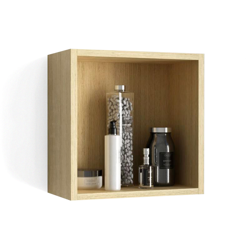 Cube de rangement ouvert 33x33 cm, Chêne clair, Cubo