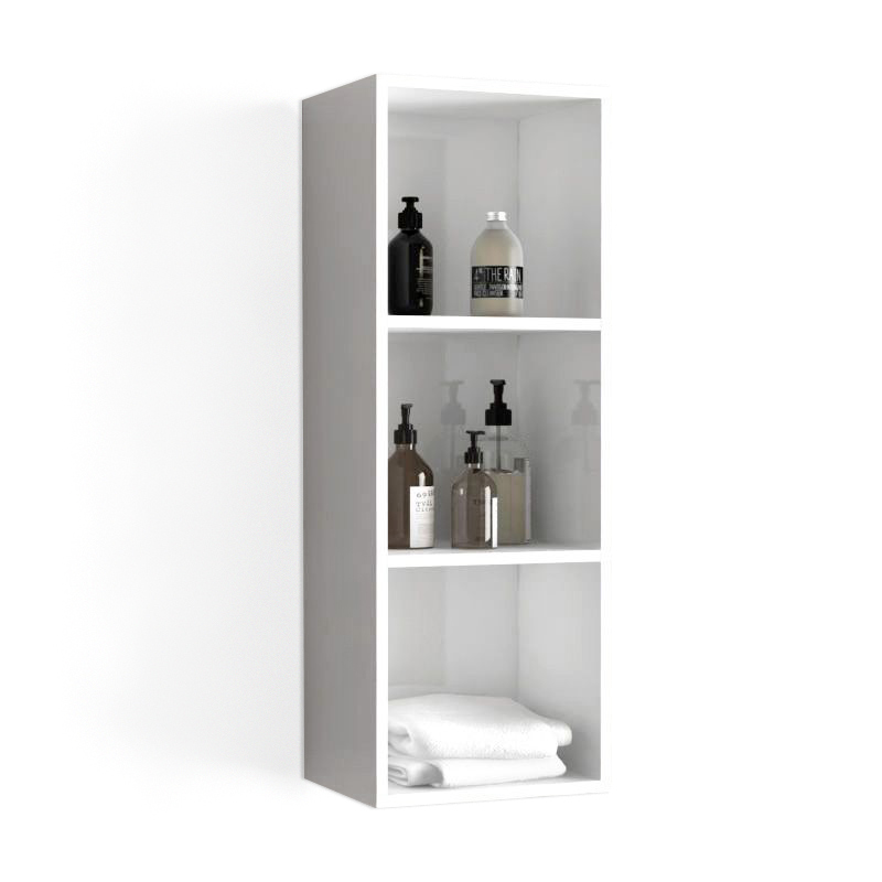 Demi-colonne de rangement 92cm, Blanc Brillant, Essentiel