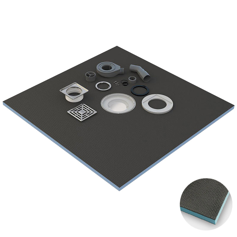 Receveur de douche à carreler 120x120 cm redécoupable, Doccia square