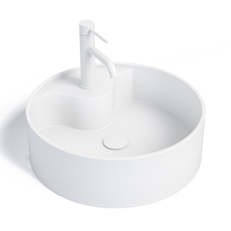 Vasque minéral à poser 45cm