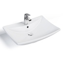 Vasque avec plage, céramique, 60 X 43,5 cm, Kaven