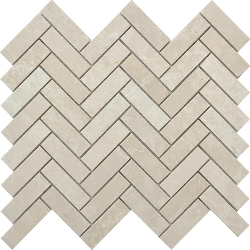 Mosaïque en pierre, 28x32 cm, Stripe stone, beige