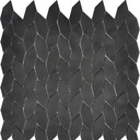 Mosaïque en pierre, 31.5x33 cm, Tressia, gris anthracite