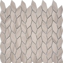 Mosaïque en pierre, 31.5x33 cm, Tressia, beige