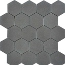Mosaïque en pierre, 30x33 cm, Hexagona, gris anthracite