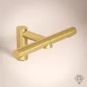 Robinet Electronique + Distributeur de savon + Sèche-mains sur plage, doré brossé Orly Air