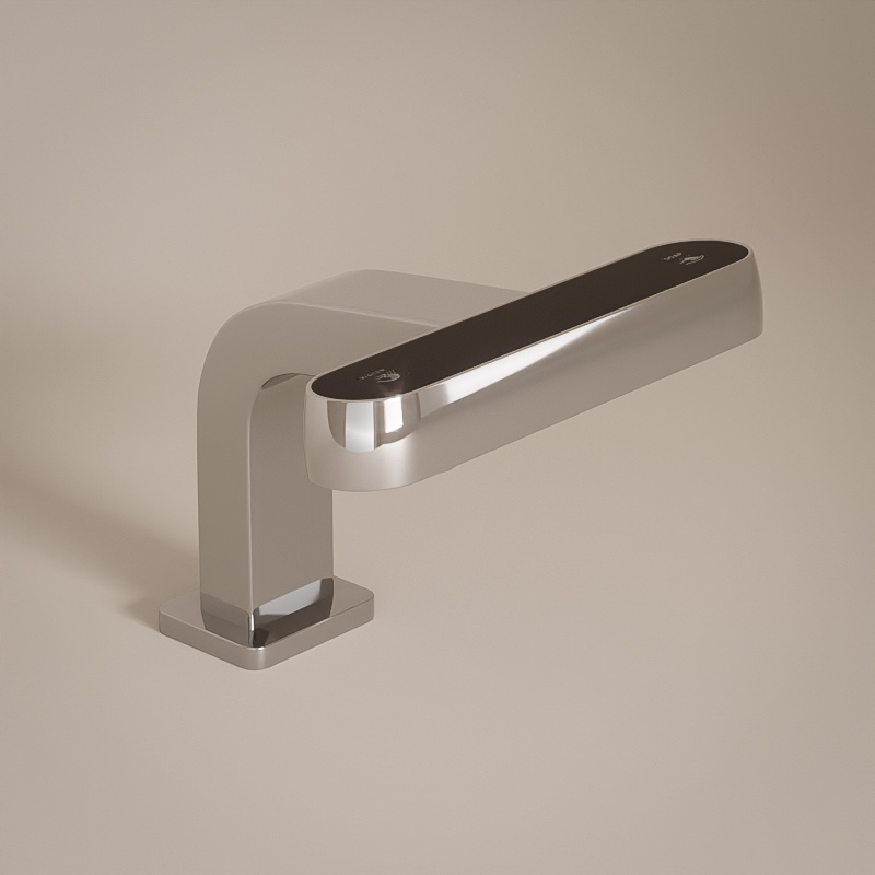 Robinet Electronique + Distributeur de savon sur plage, chromé, Orly