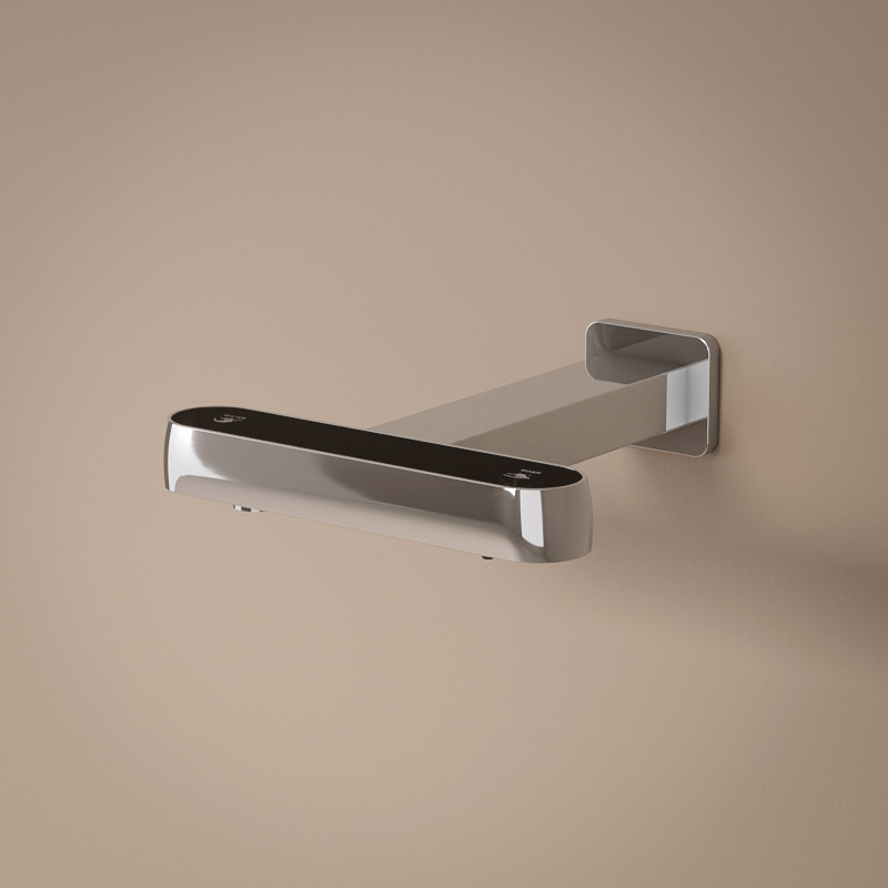 Robinet Electronique + Distributeur de savon mural, Chrome, Orly