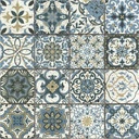 Mosaïque en pierre, 30x30 cm, Décor Ethnic, Décor Rococo