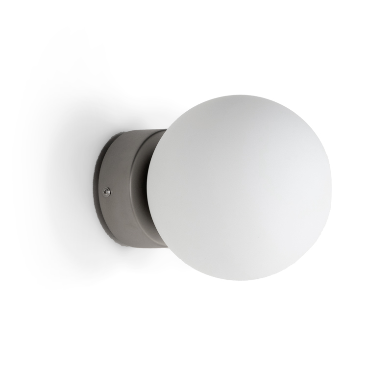 Applique murale 18 cm nickel mat, Circle