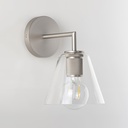 Applique murale 25 cm nickel mat, Cone