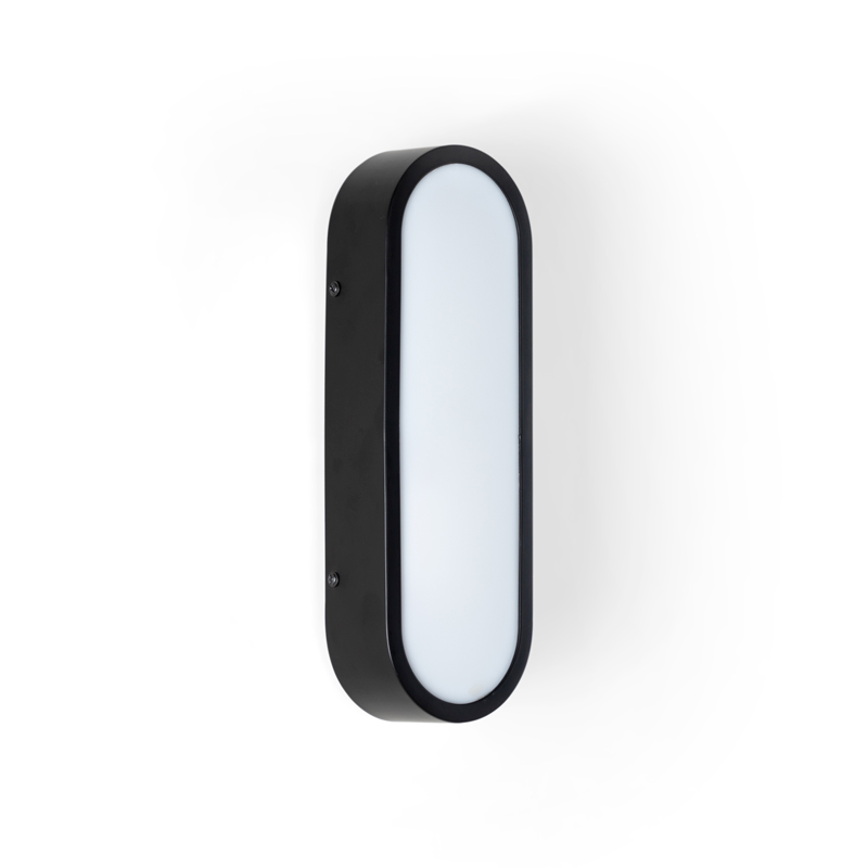 Applique murale 30 cm noir mat, Opéra30