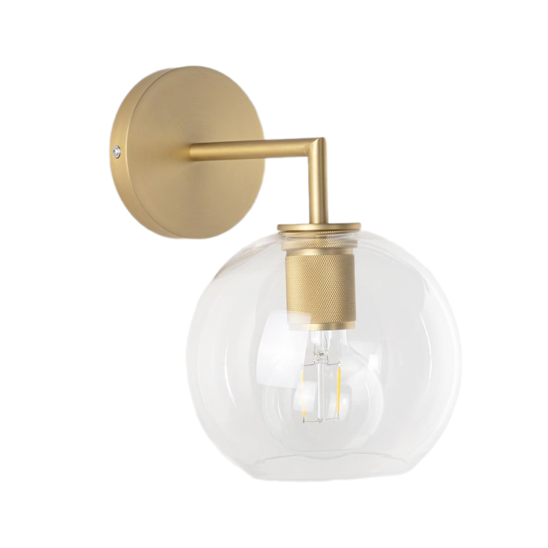 Applique murale 27 cm doré brossé, Round