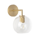 Applique murale 27 cm doré brossé, Round